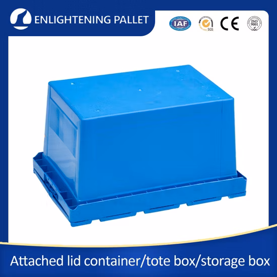 Boîte de déménagement emboîtable en plastique PP avec couvercle