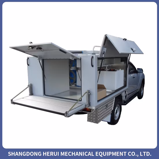 Boîte en aluminium de chien de camion de damier/caisse de chien/cage montrent la boîte en aluminium de stockage supérieure